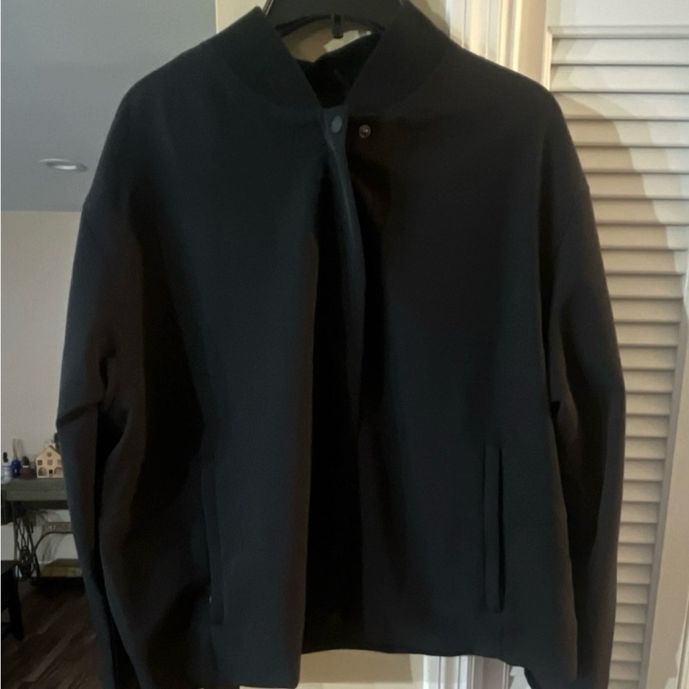 Athleta Black Bomber Jacket